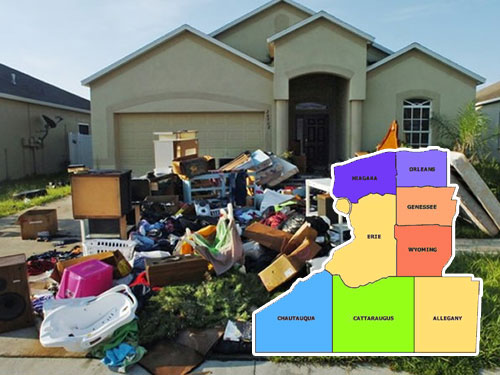 Junk Job hauling away household junk and debris in Buffalo NY